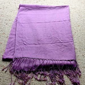 Pastel purple pashmina